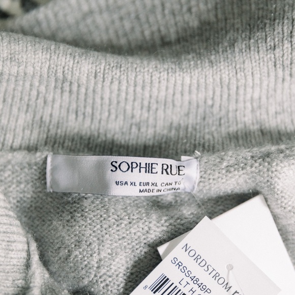 Sophie Rue Women's Drop Shoulder Collar Sweater XL - Picture 4 of 12